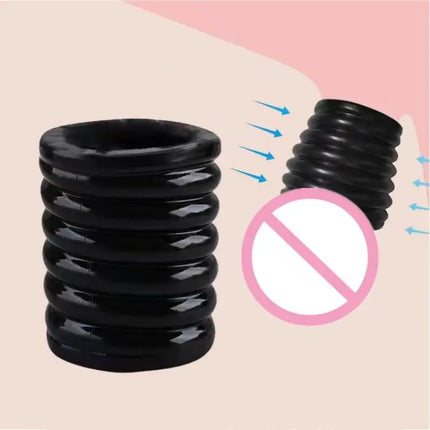 Sex Toys For 18+ Male Penis Lock Cock Ring Bondage Erection Ball Ring Delay Ejaculation Reusable Enlargement Ball Stretcher Toy
