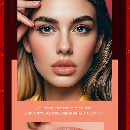 Christmas Matte Lip Gloss Set Lipstick Smooth Lasting Display Lip Gloss Waterproof Moisturizing Lipstick Holiday Gift Box Set