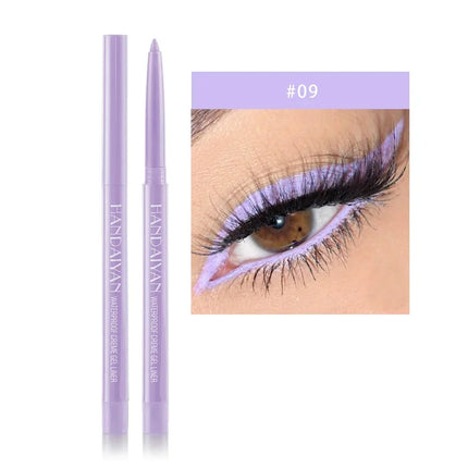 Matte Colorful Eye Liner Pen Cream 20 Colors Eyeliner Gel Pencils Option Easy To Wear Make Up Cosmetics White Yellow Blue Purple