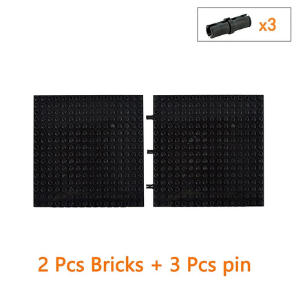 2/9Pcs 16x16 4:3 Baseplate 65803 98138 MOC Technical Building Blocks Pixel Art Picture DIY Parts for Kids