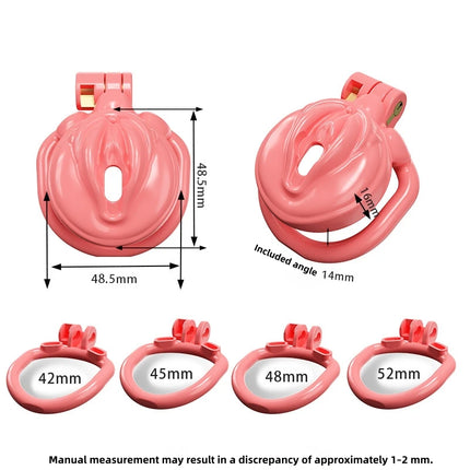 Breathable Resin Male Chastity Cage Anti Removal Anti Cheating 4 Size Rings Abstinence Lock Bondage Toys for Men