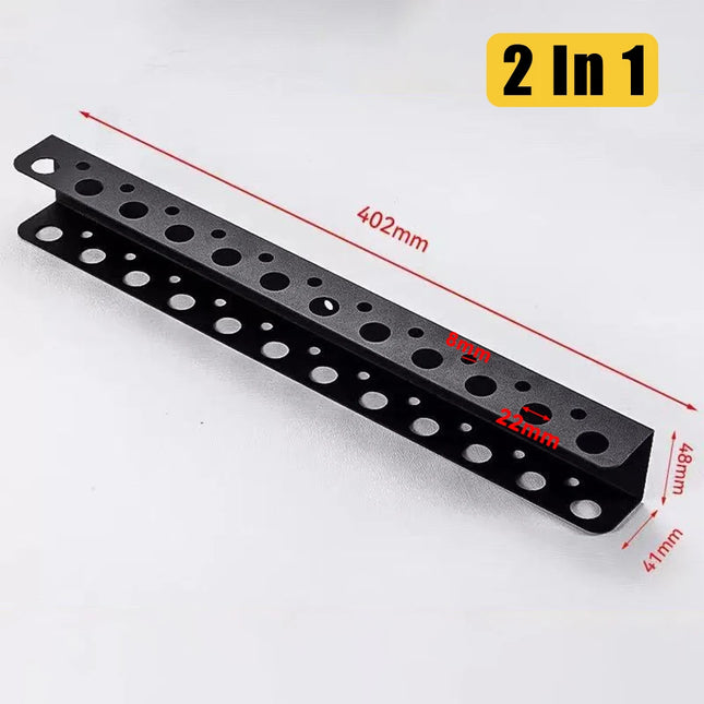 Screwdriver Plier Storage Rack Metal Heavy Duty Wall Mounted Tools Organizer for Garage Workshop Multifunctional Tool Management