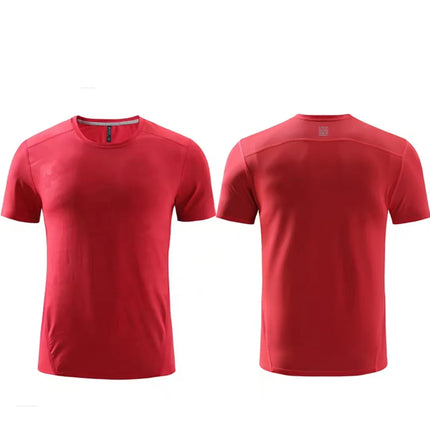 High-Quality Sport Quick-Drying T Shirt Custom Logo Round Neck Embroidery Polyester Print Personal Design Tops 2023