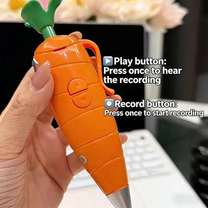 Disney Zootopia 2 Judy Hopps Carrot pen Voice Pen 60 Seconds Recording function Creative Cartoon Ballpoint Pen 2 in 1 fan Gifts
