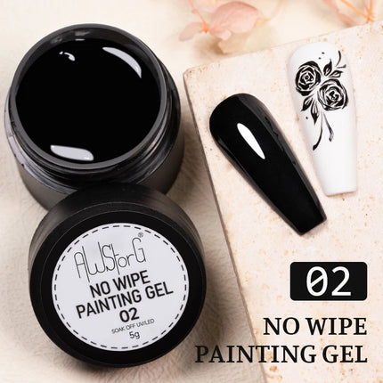 AWStorG 5ML Super Silver Metallic Gel Nail Polish Metal Effect Painting Gel Chromes Varnish Semi Permanent for Nail DIY