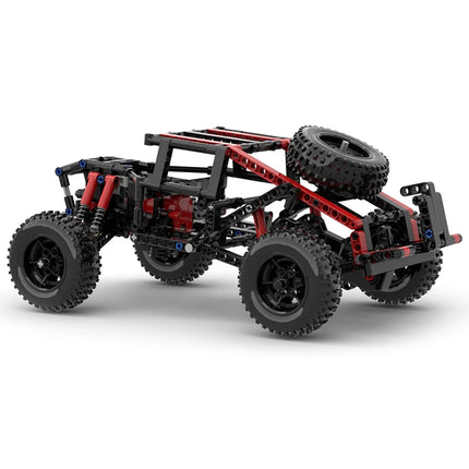 4WD RC Car Chassis Electric Set Building Block Motor Wheels RC Reciever Battery Box Functions Simulation Spray MOC Technical Toy