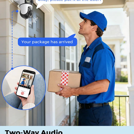 OKAM PRO APP 5G Wi-Fi IP Camera HD 10MP Dual-Lens Camera PTZ Color Night Vision Two-Way Intercom Motion Tracking AI Smart Camera