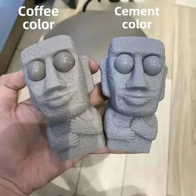 Stone Man Releases Stress Toy Eye Popping Slow Rebound Soft Squeeze Sensory Fidget Toy for Kids Funny Stuff Adult Teen Gifts