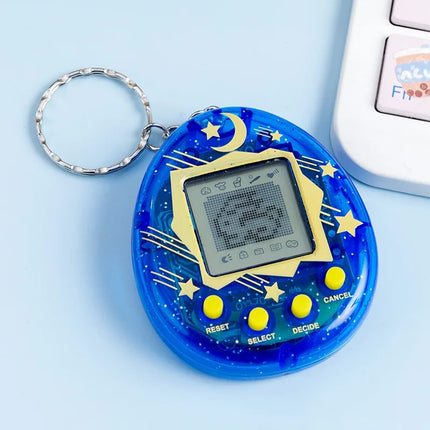2026 New Cross-Border Electronic Pet Machine Virtual Retro Handheld Game Keychain Children's Toy Gift Luminous Toys