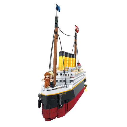 1507Pcs new large-scale Titanic creative model building block set, adult challenge huge Titanic cruise ship model building Toys