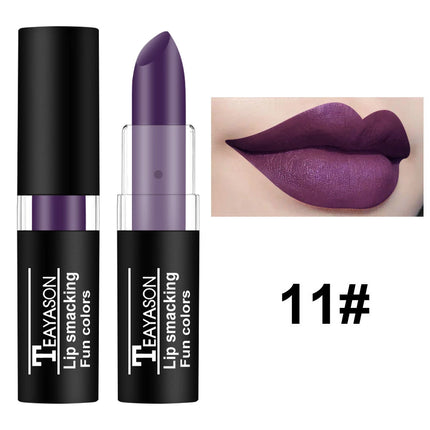 Vampire Cosplay Matte Lipstick Moisturizing Long Lasting Waterproof Non Fade Black White Colorful Lip Gloss