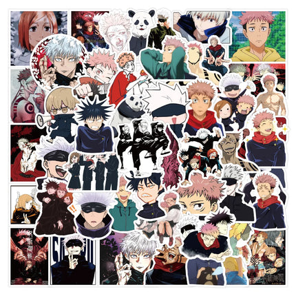 50/100pcs Anime Jujutsu Kaisen Stickers Graffiti Japanese Decal for Laptop Skateboard Car Bike Motorcycle Notebook Toy Gift