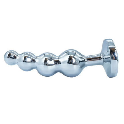 Metal Anal Plug Prostate Massager Anal Beads Butt Plug Metal Dildo G-spot Stimulating Sex Toys for Men and Women But Plug
