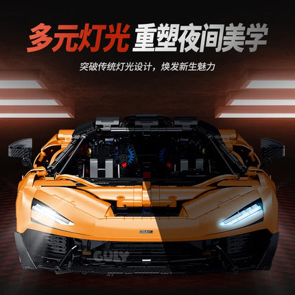 W1 Super Sport Racing Car Building Blocks 3466Pcs Technical 1:8 GULY 10650 Model Bricks Toys for Boys Gift Desktop Ornament Set
