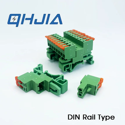 5.08 Threaded Terminal - Welding Free Docking  Handle Spring Plug Quick Connect Suitable for LED Terminal Blocks