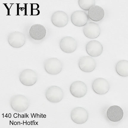YHB 134-174 Glitter Cold Fixation Flat Back Non-Hotfix Rhinestone For Bags Nails Fabric Garment Decoration Jewelry Accessories