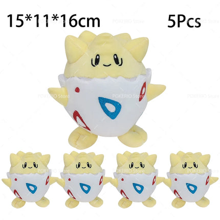 Wholesale Pokemon Plush 5Pcs/Lot Mimikyu Caterpie Oddish Garchomp Phantump Umbreon Sylveon Stuffed Animal Peluche Christmas Gift