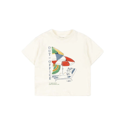 2026 New Summer KS Boys Girls Printed Round Neck T-shirt Kids Solid Color Shorts Girls' Casual Half Skirt Set