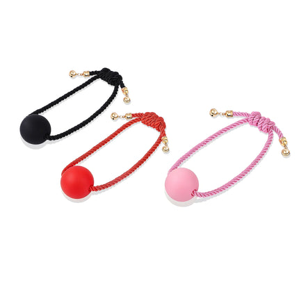 3 Colors Soft Rope Silicone Gag Ball Sex Toys Open Mouth Gag BDSM Bondage Mouth Ball Woman Couples Adult Game Erotic Accessories
