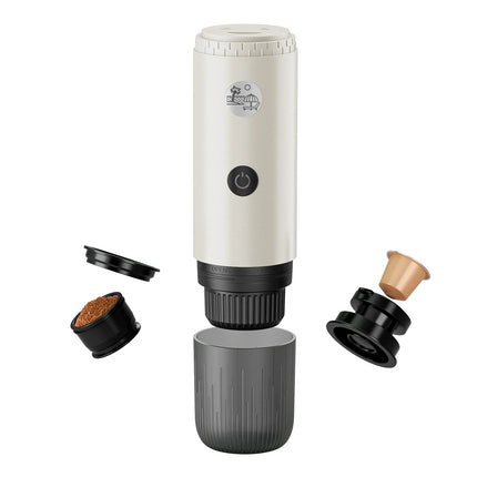 Portable Cordless Espresso Machine 19Bar 3-in-1 Capsule/Ground Coffee 7800mAh Hot/Cold for Car Camping Home