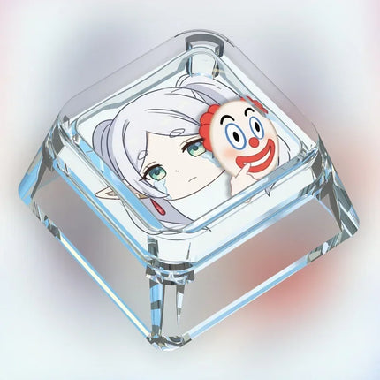 Animation Frieren: Beyond Journey's End Personalized Keycap Single PC Art Transparent Mechanical Keyboard Keycap Gift