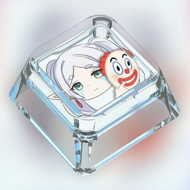 Animation Frieren: Beyond Journey's End Personalized Keycap Single PC Art Transparent Mechanical Keyboard Keycap Gift