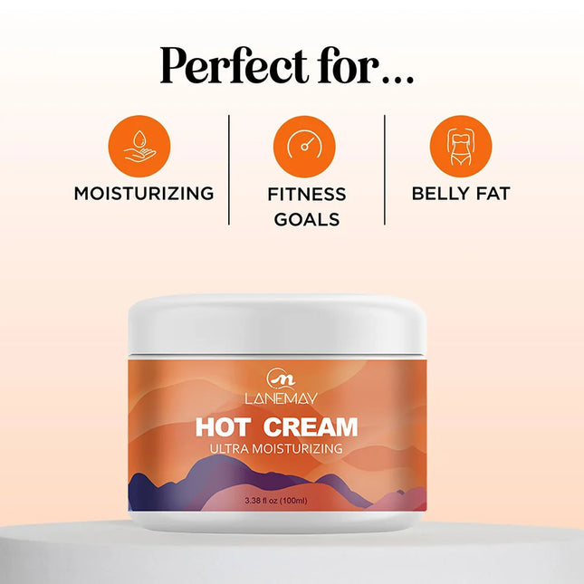 Hot Firming Lotion Sweat Enhancer - Skin Tightening Cream for Stomach Fat and Cellulite - Sweat Cream for Pre and Post Workout