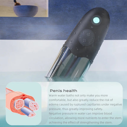 Penis Pump Water Bath Penis Exerciser Penile Thicken Electric Sex toys Dick Massage Product Cock Stretch Toy for Man