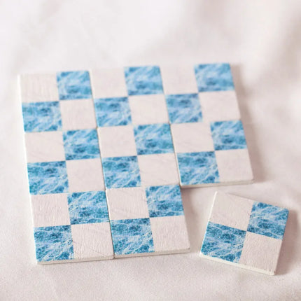 30mm*30mm Dollhouse Miniature Wooden Floorboards Sticker Wall Decal Kitchen Dining Bathroom Living Room Floor Furniture Accessor