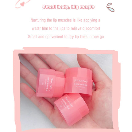 3g South Korea Lip Sleep Mask Night Sleep Maintenance Moisturizing Lips Gloss Bleach Cream Nourishing Lips Care Cherry Lip Balm