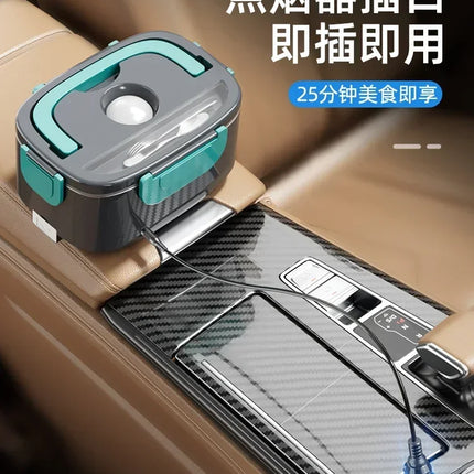 12v24v car heating lunch box large truck small microwave oven rice cooker, cooking pot plug in and keep warm to make hot meals