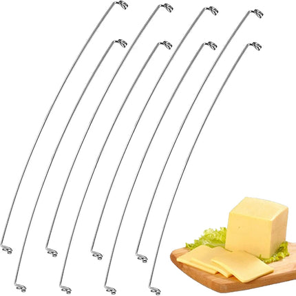 10Pcs Replacement Cheese Slicer Wires 5.5 Inch Stainless Steel Cheese Cutter Cheese Wire Pie Slicers for Cut Cheese Meats