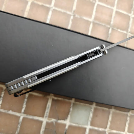 JUFULE 535 KITH Bugout Aluminum Handle Ball Bearings Mark M390 Pocket EDC Tool Camping Hunting Fish Utility Folding Blade Knife