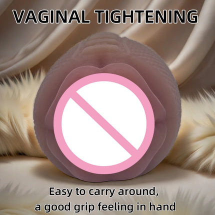 Men's Aircraft Cup Male Masturbator Oral Vaginal Masturbation Soft Real Vagina  Pocket Pussy Adult Sex Toys for Men Blowjob