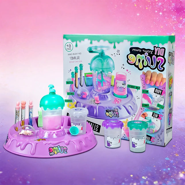 Super Dreamy Slime Set, Children's DIY Crystal Slime Toy, Magical Slime Shaker Cup, Fluffy Crystal Slime Material Pack, Slime Making Workshop Shaker Powder Version, Educational Handmade Gift, Princess Style, Girls' Favorite S