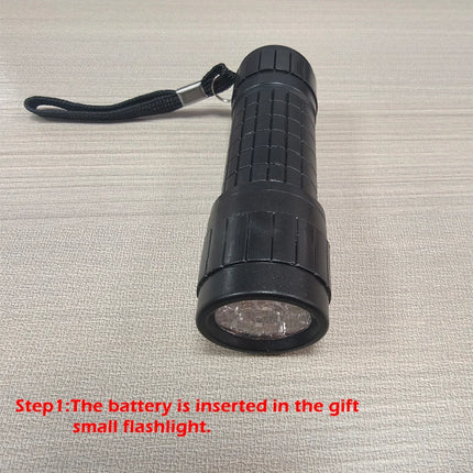 Portable LED Mini Children's Flashlight Super Bright Using 3 Batteries Keychain Lantern Pocket Outdoor Waterproof Camping Torch