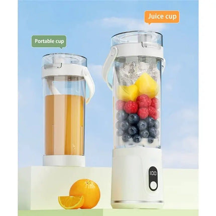 TCF-Portable Electric Juicer Fruit Vegetable Blender Rechargeable Small Household With Digital Display Juice Cup