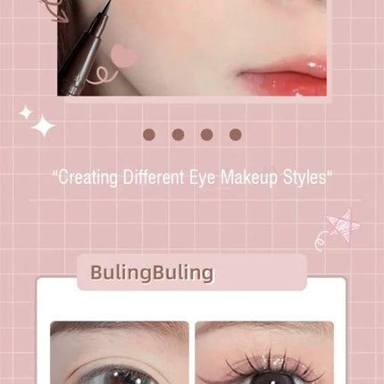 Double Head Eyeliner Pen Very Fine Tip Lying Silkworm Eye Brightening Waterproof And Durable Not Easy To Halo Dye Natural Makeup