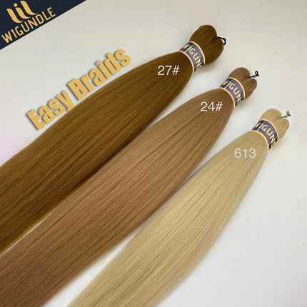 Wigundle Hair Extensions for Women Box Twist Braids Easy Crochet Hair EZ Pre stretched Braiding Hair Flame Retardant Synthetic