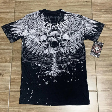 2000s Kawaii Oversized Pattern Y2K New Retro Pure Cotton Print Plus Size Round Neck Loose T shirt Women Street Couple Clothing