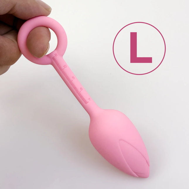 Pull ring flower bud anal plug Pink Butt plug Silicone Vagina Ball Size scale G-spot massage soft gel plug for anus adult sex toy
