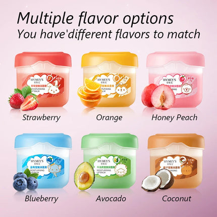 6pcs/box Fruits Lip Balm Set Moisturizing Lip Plumper Anti-Cracking Hydrating Lipstick Makeup Base Nourishing Lip Care