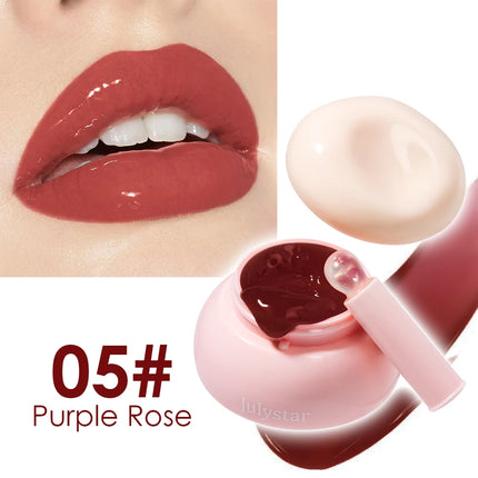 Little Round Jar Multi-Color Jelly Lip Balm for Lips and Cheeks Vibrant Colors Moisturizing and Nourishing Lip Nectar