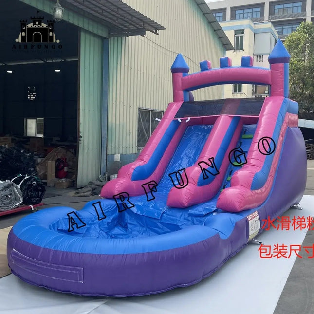 Commercial backyard inflatable water slide for kids bounce house inflatable water climbing slide kids playground