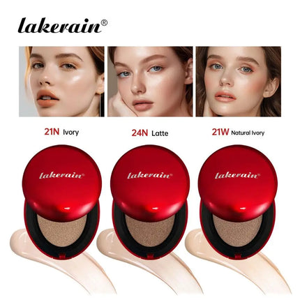 Lakerain Waterproof Air Cushion Foundation Sunscreen Protection Pore Minimizing Effect BB Cream Formula Oil-Control Makeup Base