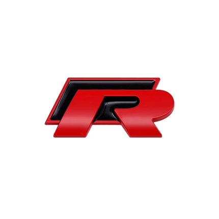 3D Metal R Logo Sticker Car Rear Trunk Body Emblem Sticker For VW Golf 5 6 7 MK7 MK6 Polo Jetta Scirocco Beetle Passat Tiguan