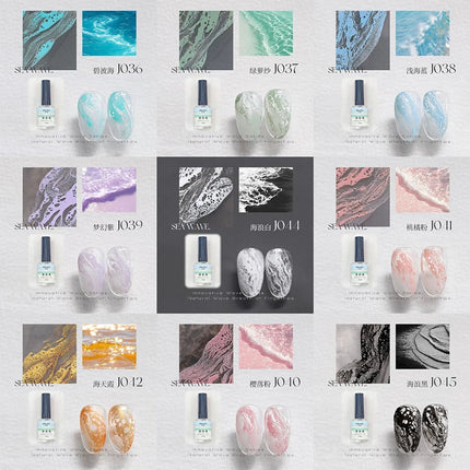Quickly Blooming Nail Polish Bubble Colorful Ocean Wave Gel DIY Nail Art Blossom Gel Semi Permanent Soak Off Marble Gel Polish
