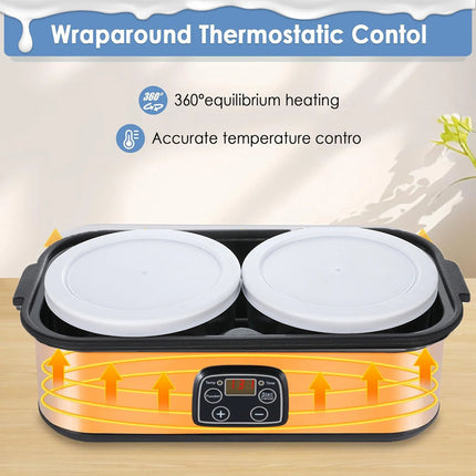 Digital Yogurt Maker 2L Large Capacity Automatic Temperature Control 0-48 Hours Timer Easy to Clean Homemade Greek Yogurt Tool