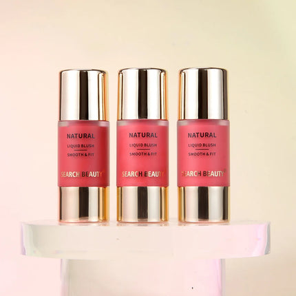 Dewy Natural Liquid Blush, Multi-Use Liquid Blush for Cheeks & Lips, Beginner-Friendly, Watery Pinkish Glow Makeup Effect