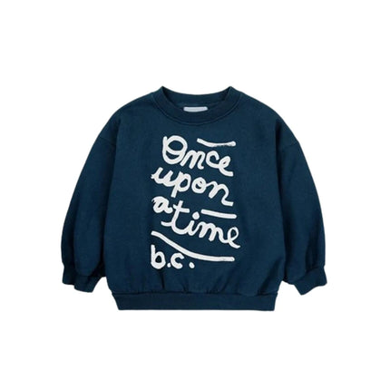 Children's Spring Autumn Hoodie Cartoon Print Unisex Sweatshirt European Style Top for Boys And Girls